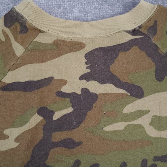 VTG Thrashed Duck Bay Camouflage XL Multicolor Long Sleeve Pullover Sweatshirt - Picture 15 of 16